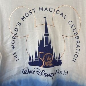 Disney Long Sleeve Tee - Blue and White